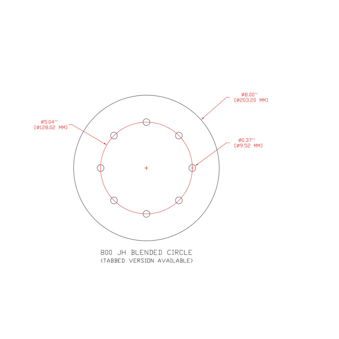3M Hookit Paper Disc 236U, P80 C-weight, 8 in x NH, D/F 8HL, Die 800JH