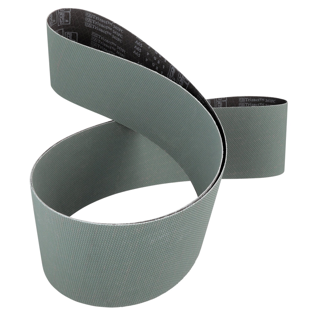 3M Trizact Cloth Belt 363FC, A65 YF-weight, 19 in x 60 in, Film-lok,Full-flex
