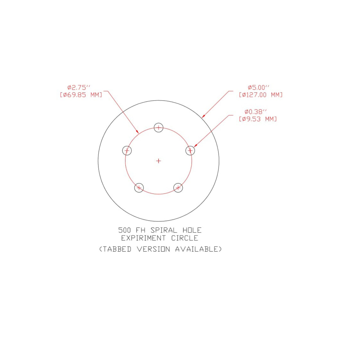 3M Hookit Film Disc 375L, P1500, 5 in x NH, D/F 5HL, Die 500FH