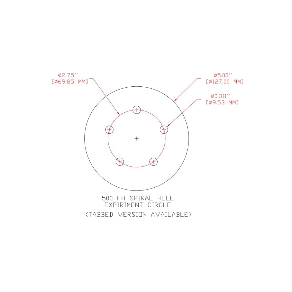3M Hookit Paper Disc 763U, 60 F-weight, 5 in x NH, D/F 5HL, Die 500FH