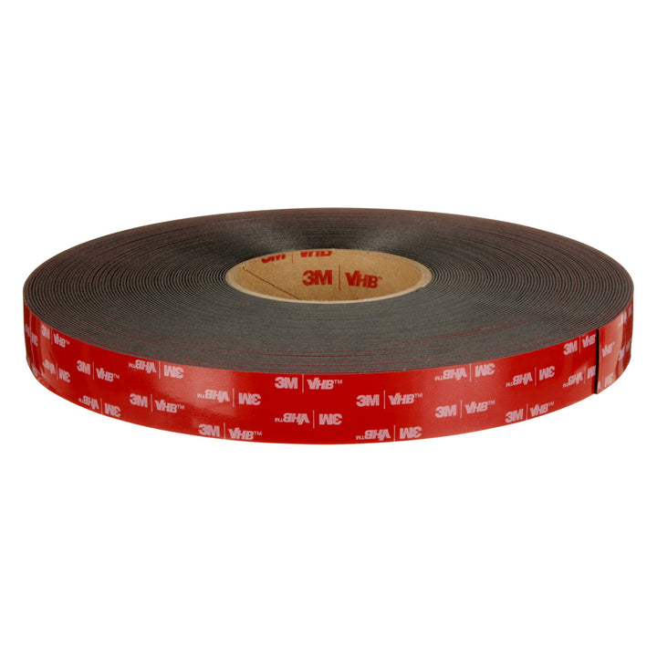 3M VHB Tape 5962, Black, 6 1/4 in x 36 yd, 62 mil, Roll