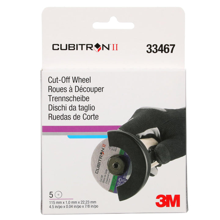 3M Cubitron II Cut-Off Wheel, 33467, 4.5 in x 0.04 in x 7/8 in, 5 per
pack