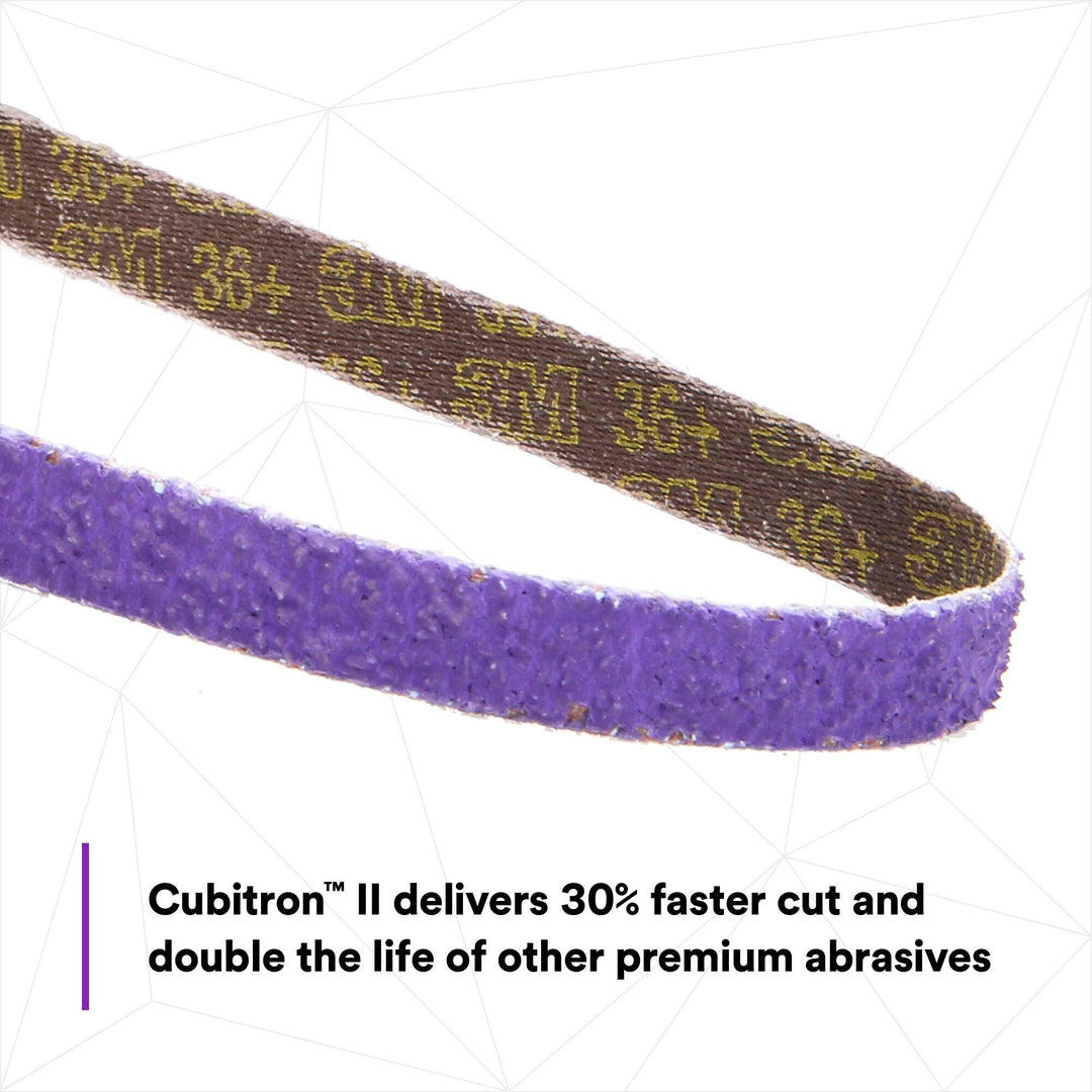3M Cubitron II File Belt, 33443, 36+, 1/2 in x 18 in (12.7 mm x 457.2
mm)