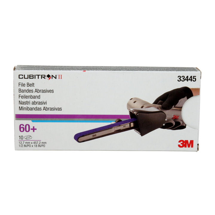 3M Cubitron II File Belt, 33445, 60+, 1/2 in x 18 in (12.7 mm x 457.2
mm)