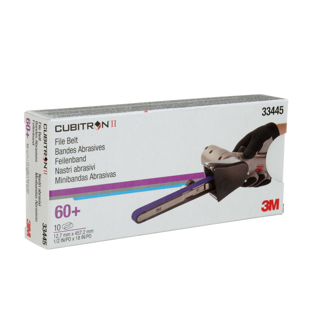 3M Cubitron II File Belt, 33445, 60+, 1/2 in x 18 in (12.7 mm x 457.2
mm)