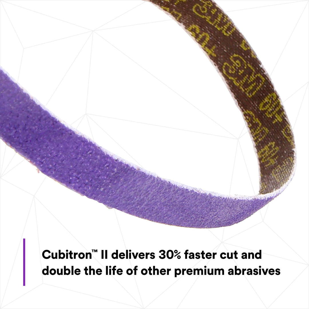 3M Cubitron II File Belt, 33445, 60+, 1/2 in x 18 in (12.7 mm x 457.2
mm)