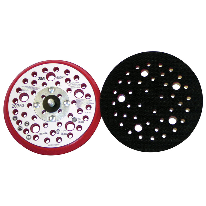 3M Xtract Low Profile Back-up Pad, 20353, 5 in x 3/8 in x 5/16 in-24 External