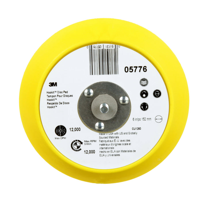 3M Hookit Disc Pad. 05776, 6 in