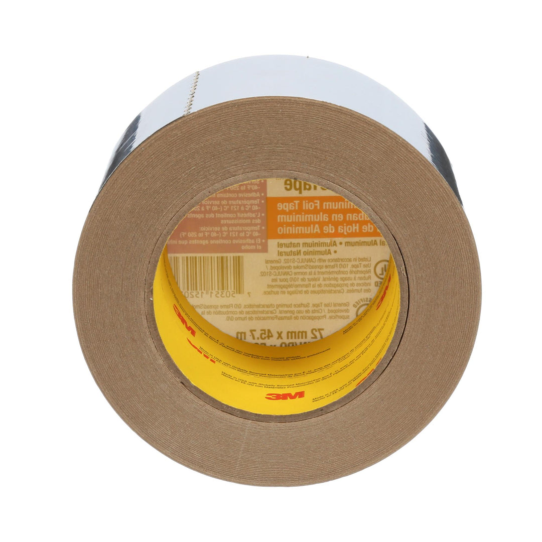 3M Venture Tape Aluminum Foil Tape 1520CW, Silver, 72 mm x 45.7 m, 3.2
mil