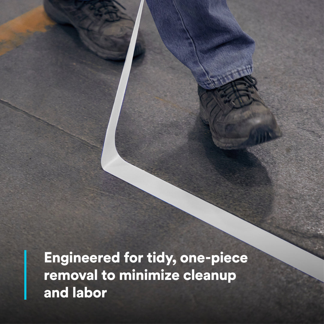 3M Vinyl Tape 471, White, 1 in x 36 yd, 5.2 mil, 36 Roll/Case