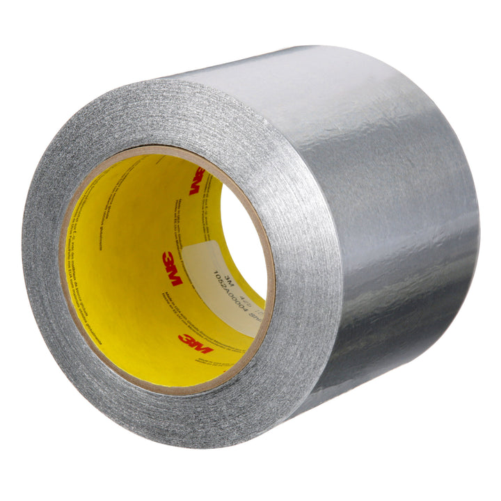 3M Aluminum Foil Tape 425, Silver, 4 in x 60 yd, 4.6 mil, 2 rolls per
case