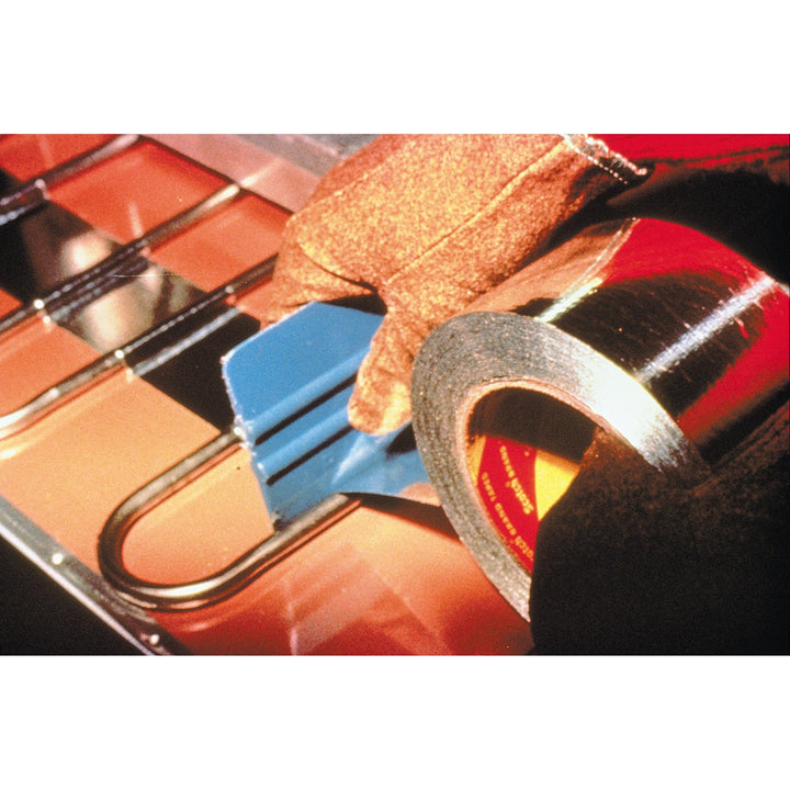 3M Aluminum Foil Tape 425, Silver, 1/2 in x 60 yd, 4.6 mil