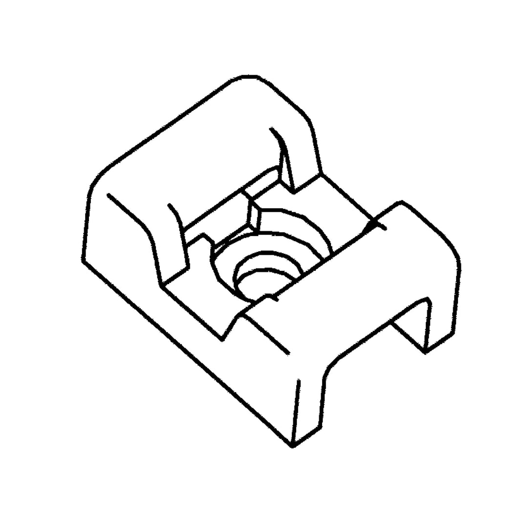 3M Nylon Cable Tie Mounting Base CTB60X41NTS-C, 2-Way Screw Mount