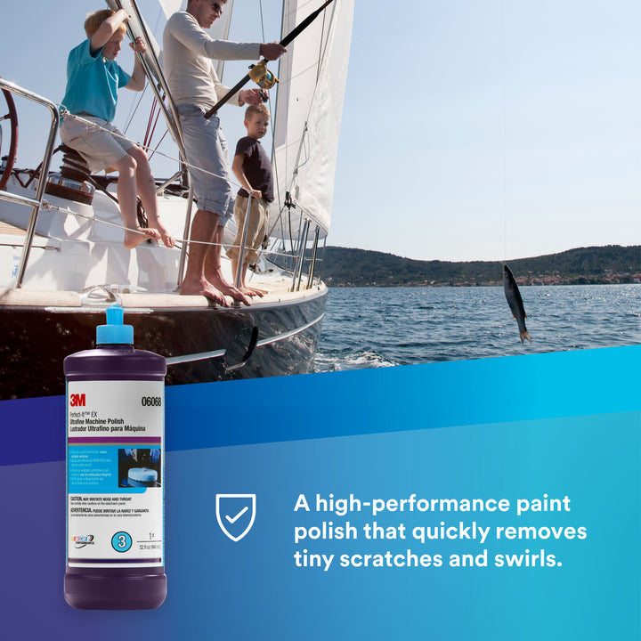 3M Perfect-It EX Ultrafine Machine Polish, 06068, 1 qt (32 fl oz/946mL)