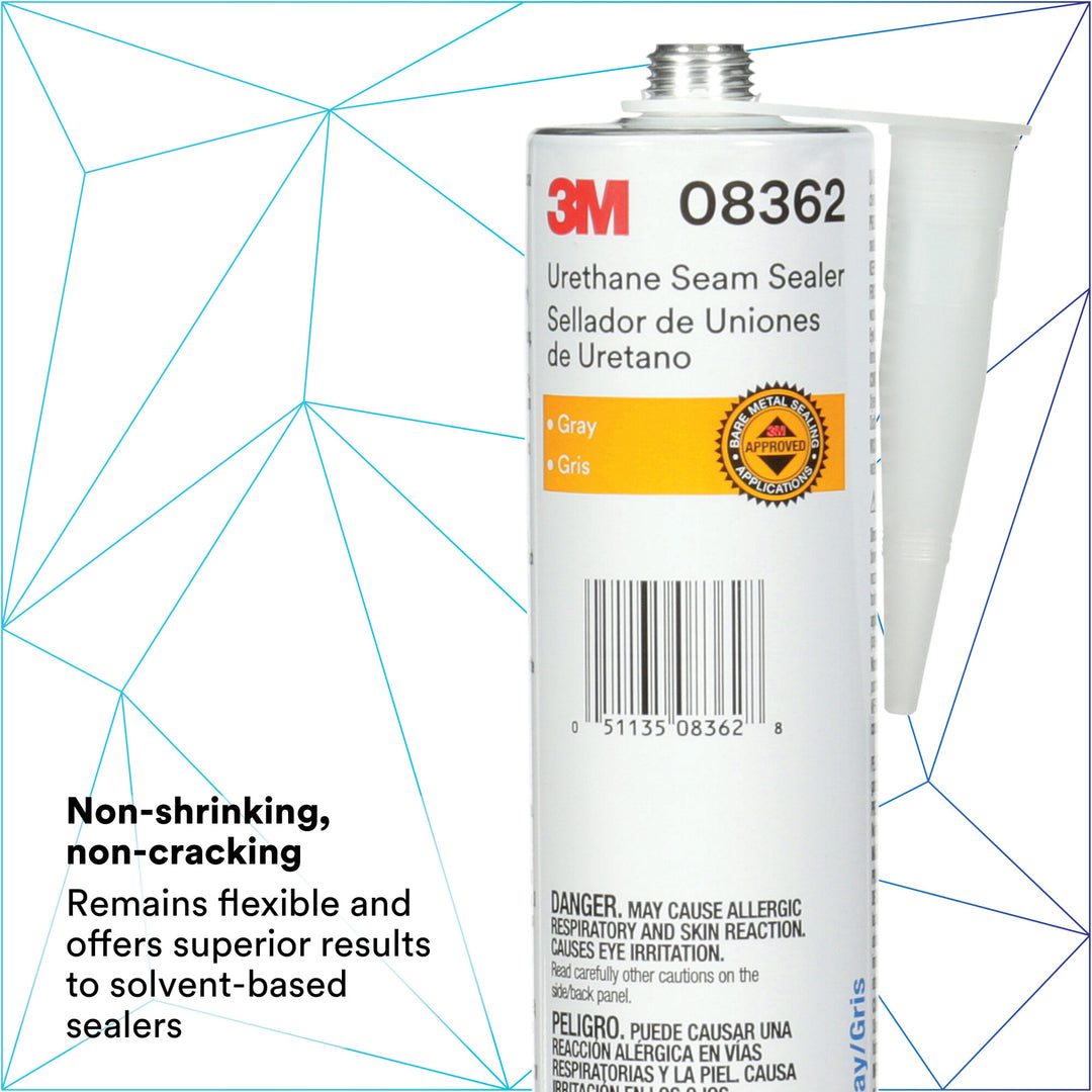 3M Urethane Seam Sealer, 08362, Gray, 310 mL Cartridge