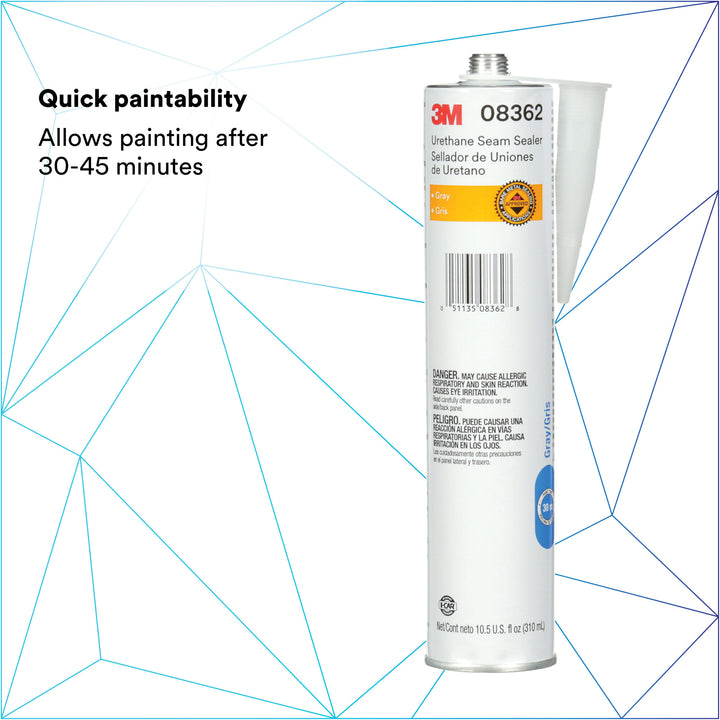 3M Urethane Seam Sealer, 08362, Gray, 310 mL Cartridge