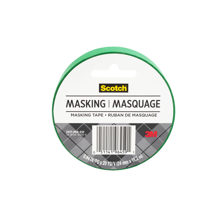 Scotch® Expressions Masking Tape, 3437-PGR-ESF, Primary Green