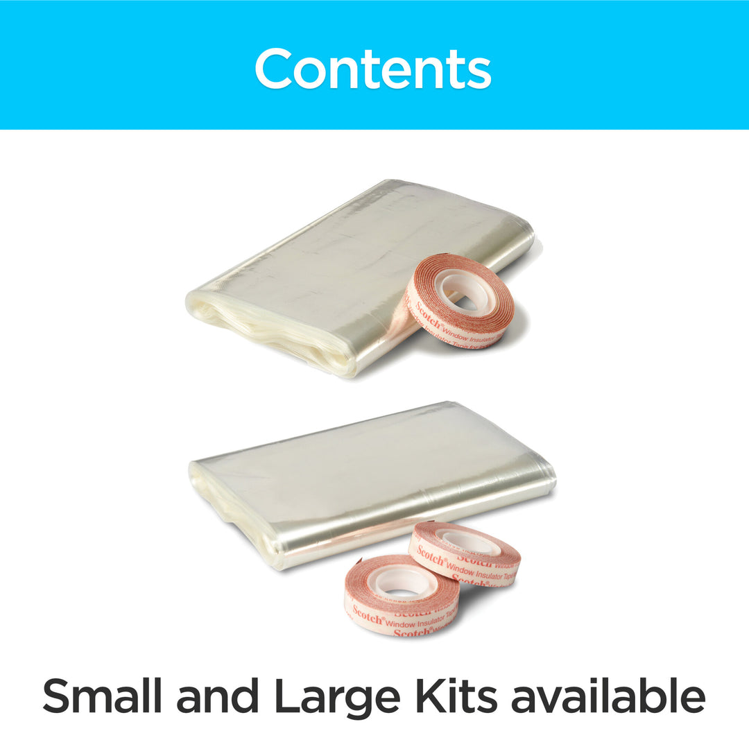 3M Indoor Window Insulator Kit - Oversized Window, 2149W-6, X LargeWindow