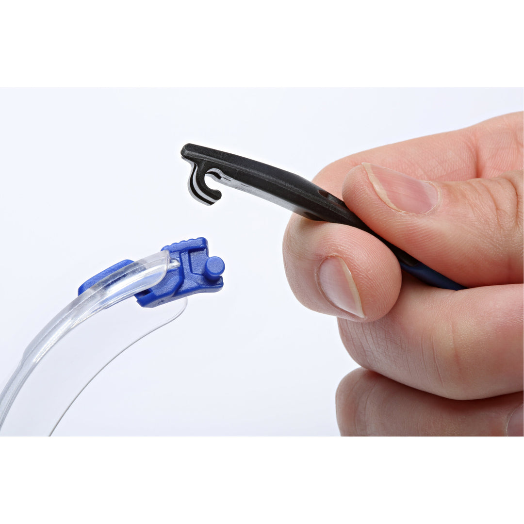 3M Solus 1000-Series Safety Glasses S1101SGAF, Black/Blue