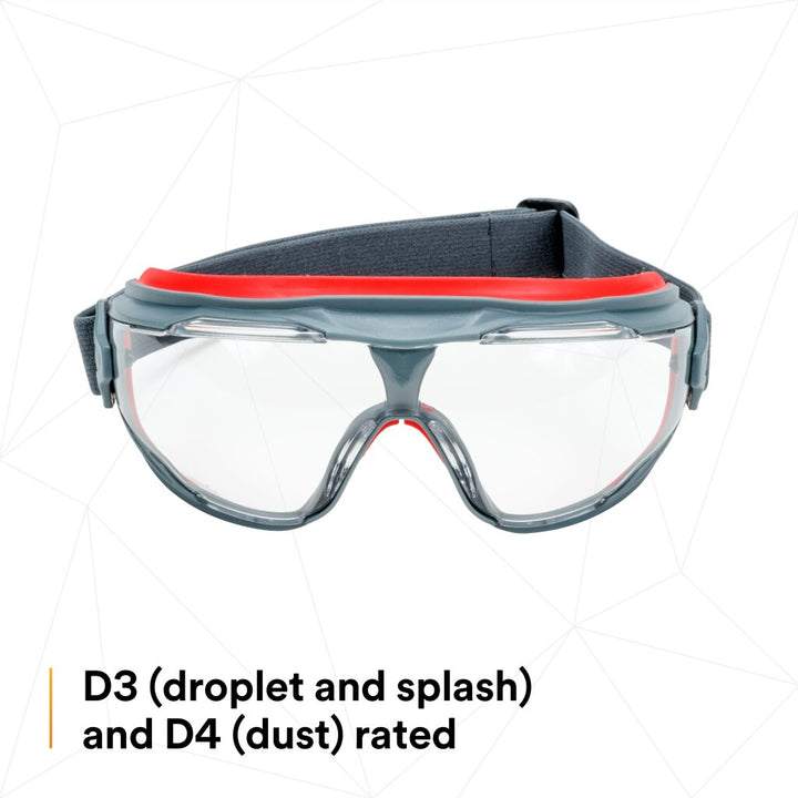 3M GoggleGear 500 Series GG501SGAF, Clear Scotchgard Anti-fog lens 10EA/Case