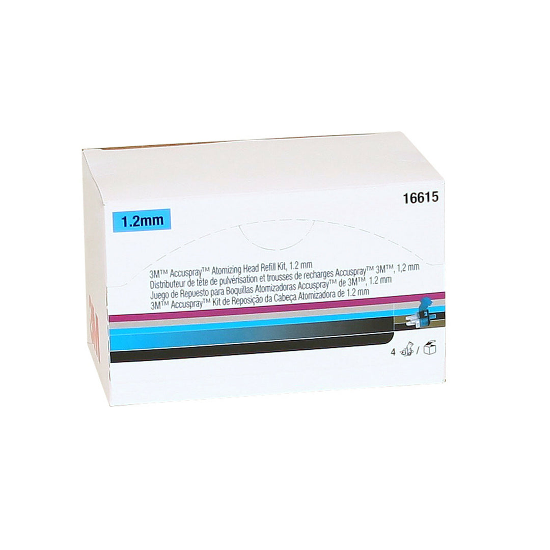 3M Accuspray Atomizing Head, 16615, Blue, 1.2 mm, 4 per kit