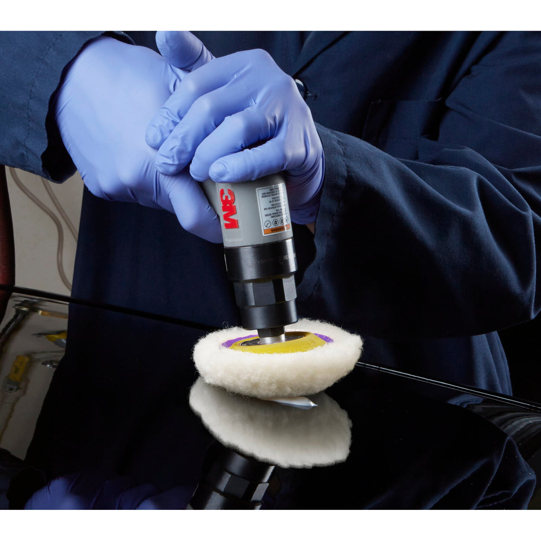 3M Perfect-It Low Lint Wool Compounding Pad 4 Inch, 30040, SingleSided