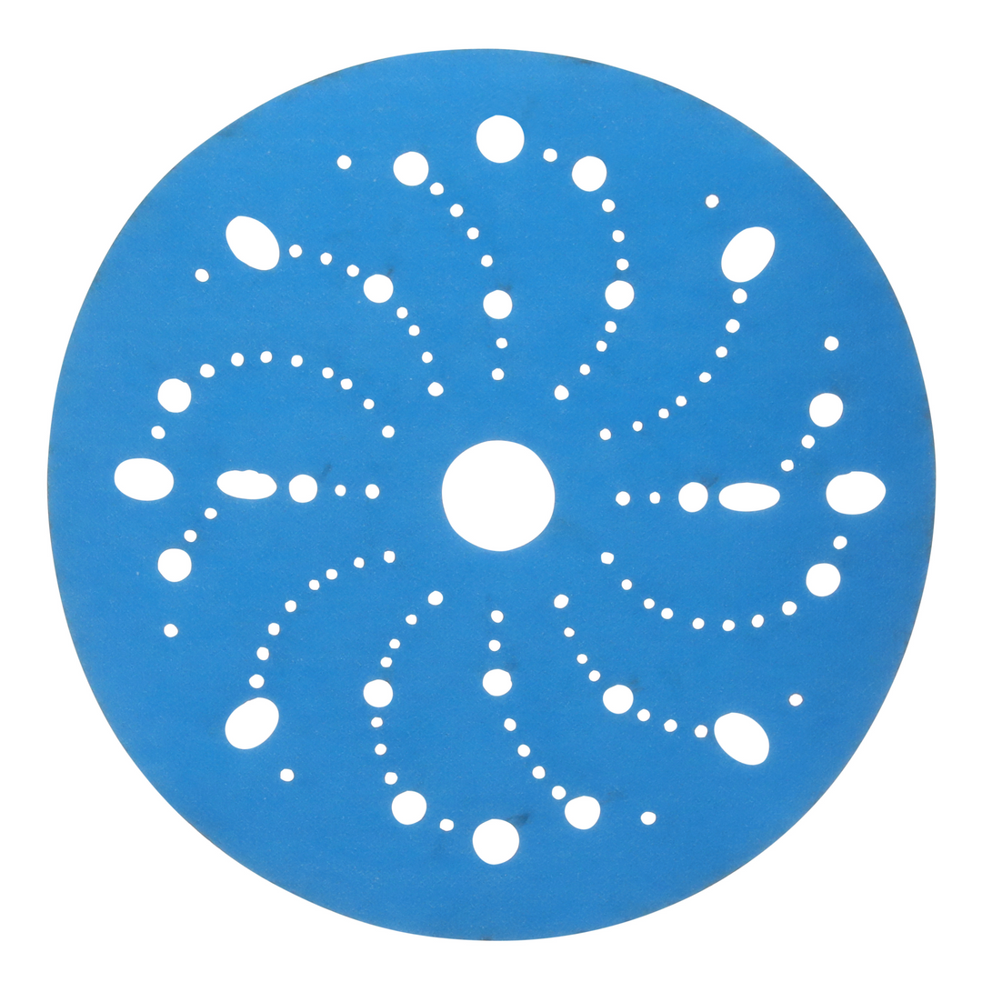 3M Hookit Blue Abrasive Disc 321U Multi-hole, 36181, 6 in, 400