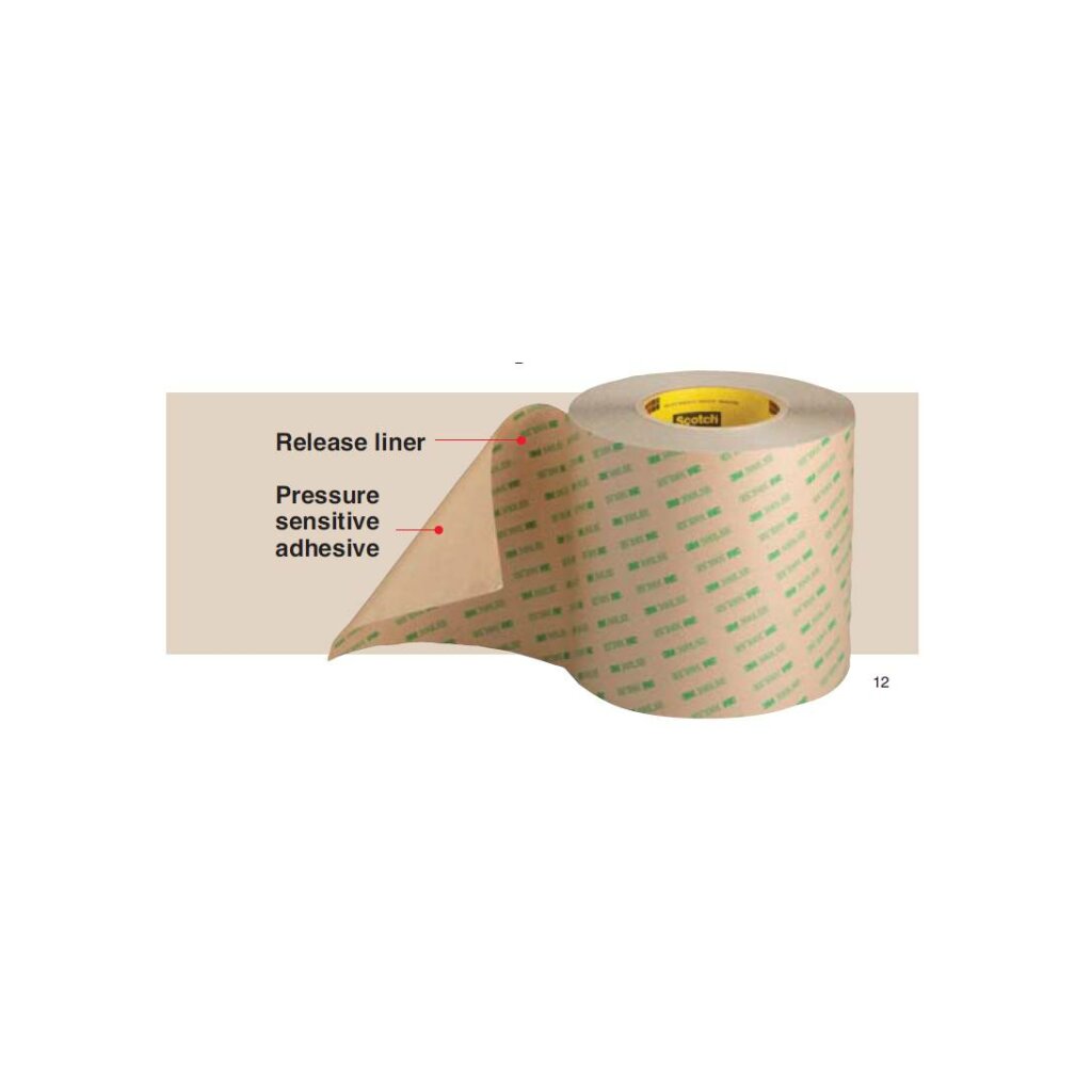 3M VHB Adhesive Transfer Tape F9469PC, Clear, 4 in x 60 yd, 5 mil