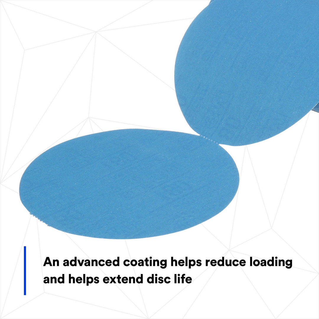 3M Stikit Blue Abrasive Disc Roll, 36206, 6 in, 180 grade, 100 discs
per roll