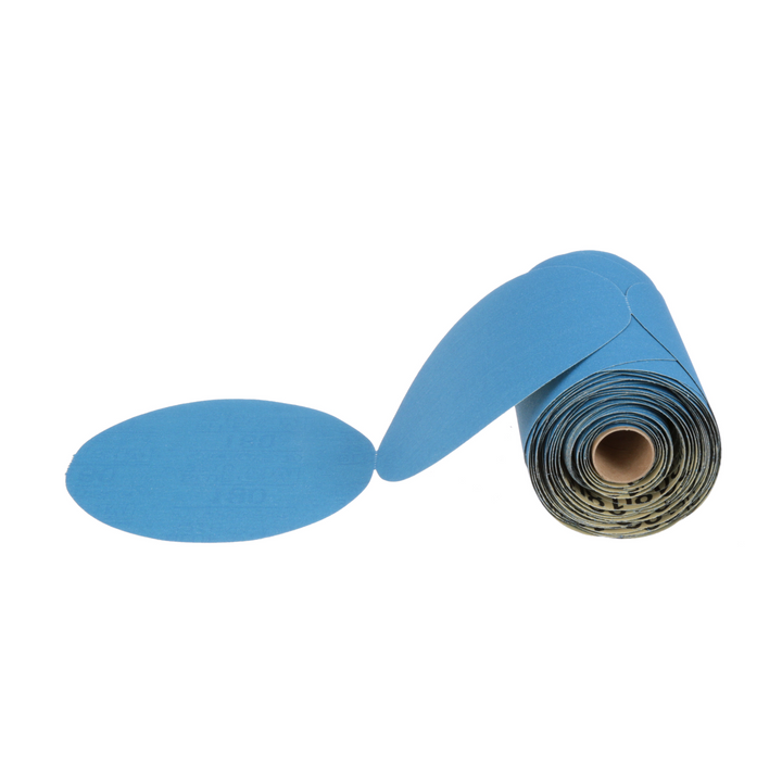 3M Stikit Blue Abrasive Disc Roll, 36206, 6 in, 180 grade, 100 discs
per roll