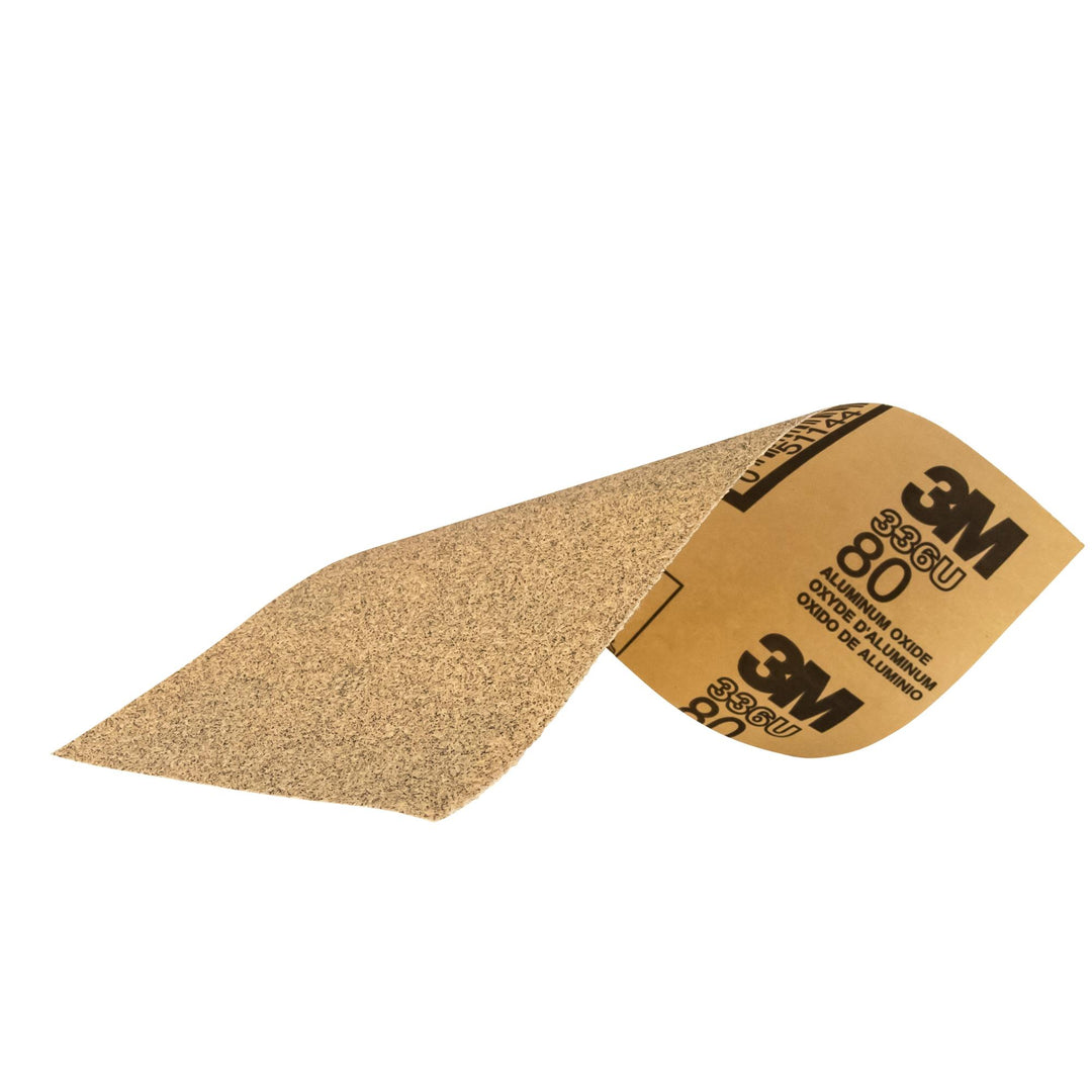 3M Sandpaper, 03035, 80 Grit, 3 2/3 in x 9 in