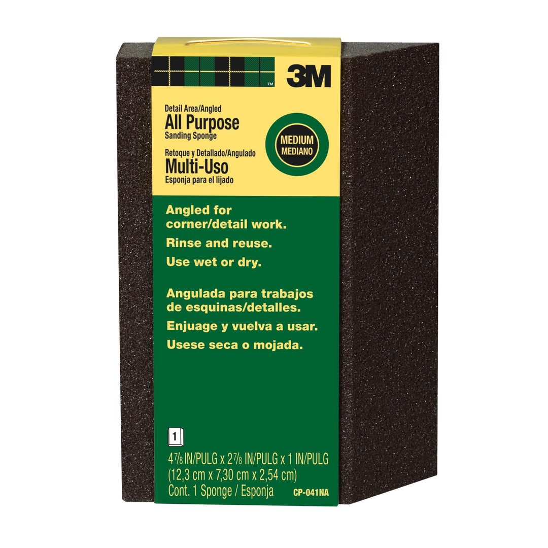 3M General Purpose Sanding Sponge CP041-12-CC, Single Angle