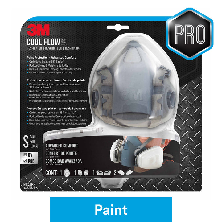 3M Professional Paint Respirator 7511PA1-A-PS, Small, 1/pk