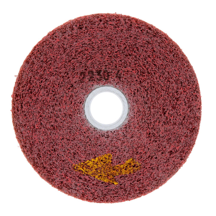 Scotch-Brite Metal Finishing Wheel, MF-WL, 5A Coarse, 6 in x 2 in x 1
in