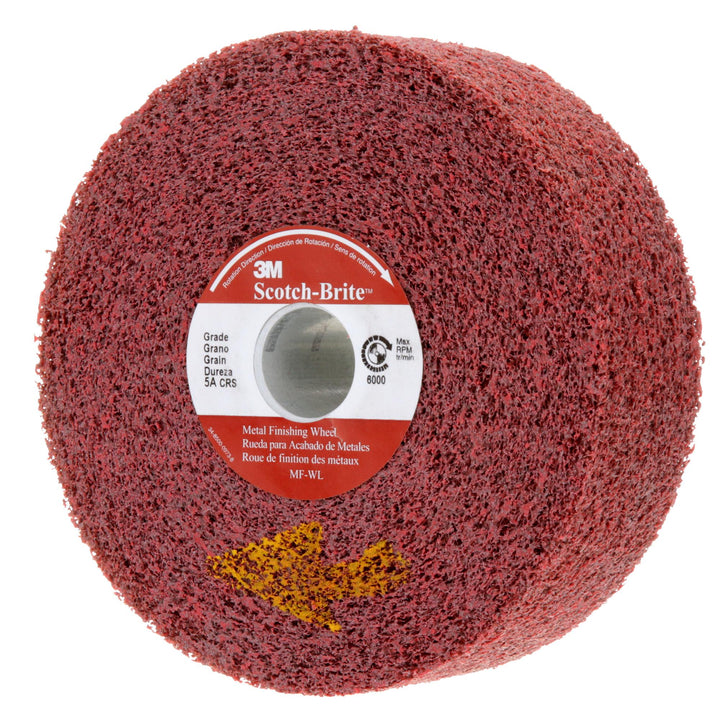 Scotch-Brite Metal Finishing Wheel, MF-WL, 5A Coarse, 6 in x 2 in x 1
in