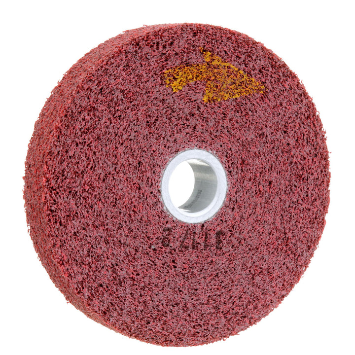 Scotch-Brite Metal Finishing Wheel, MF-WL, 6A Coarse, 6 in x 1 in x 1
in