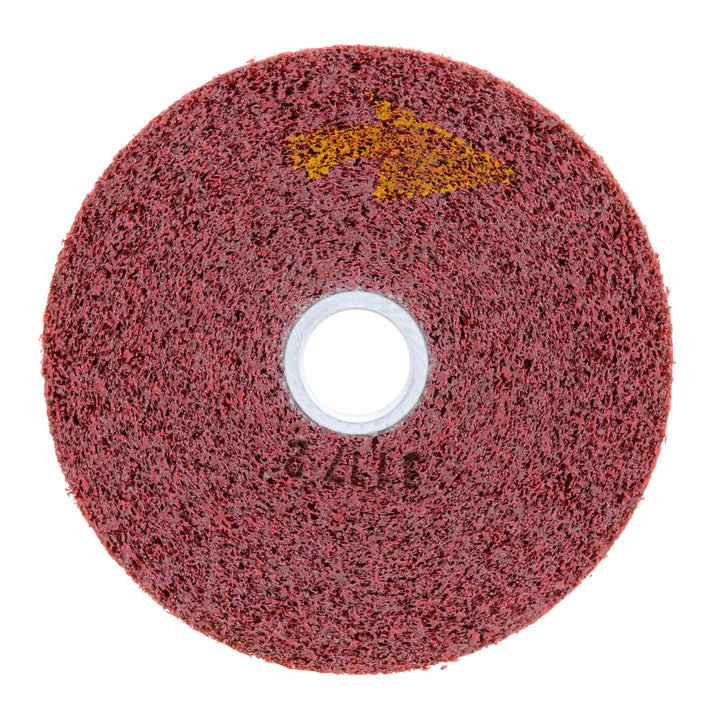 Scotch-Brite Metal Finishing Wheel, MF-WL, 6A Coarse, 6 in x 1 in x 1
in