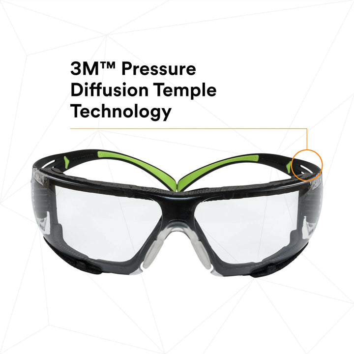 3M SecureFit Protective Eyewear SF410AS-FM, Indoor/Outdoor MirrorLens, Foam