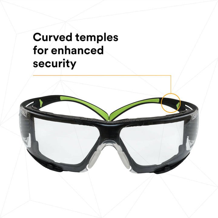 3M SecureFit Protective Eyewear SF410AS-FM, Indoor/Outdoor MirrorLens, Foam