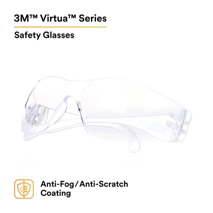 3M Virtua Protective Eyewear 11329-00000-20 Clear Anti-Fog Lens