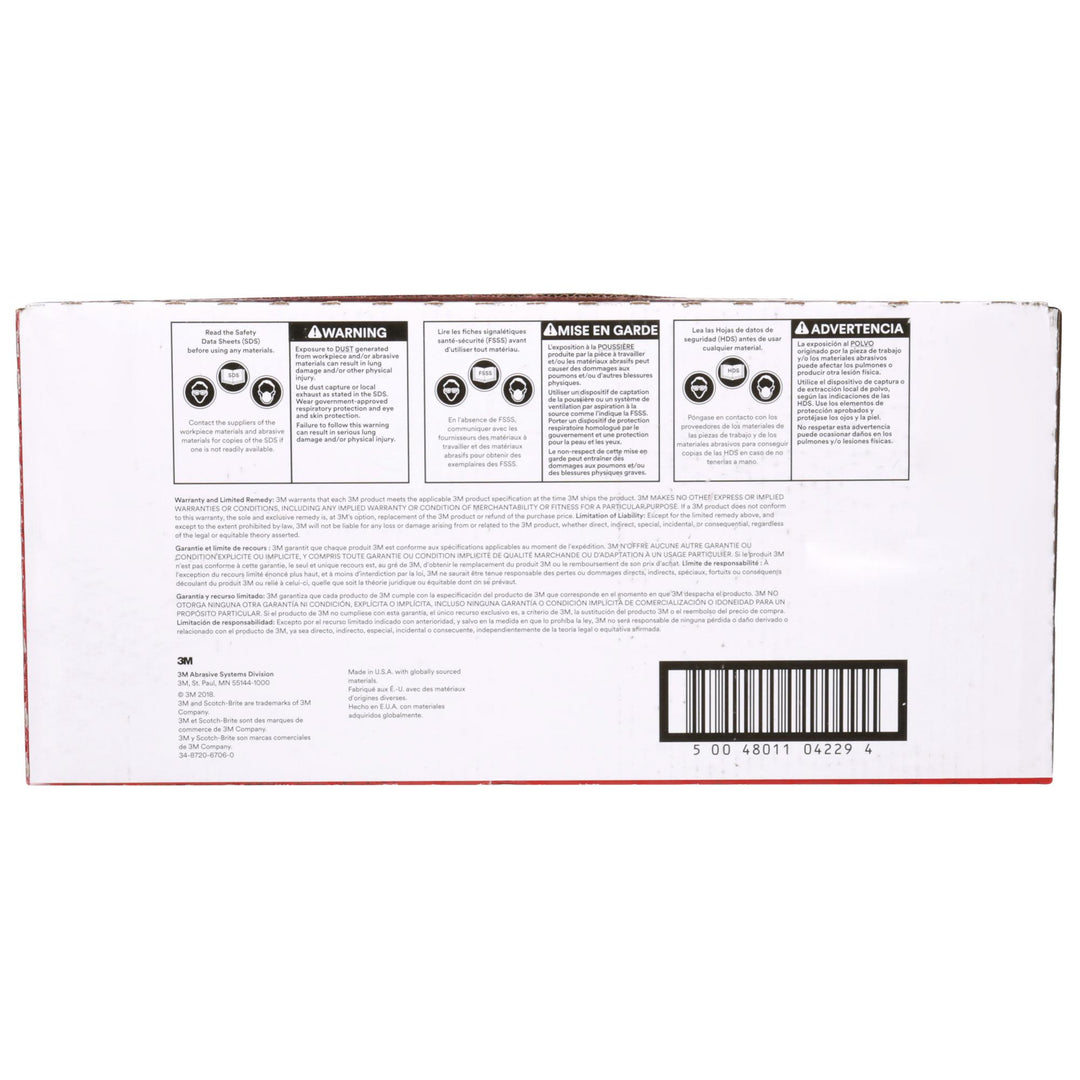 Scotch-Brite Hand Pad 7447B Pro, PO-HP, A/O Very Fine, Maroon, 6 in x 9 in