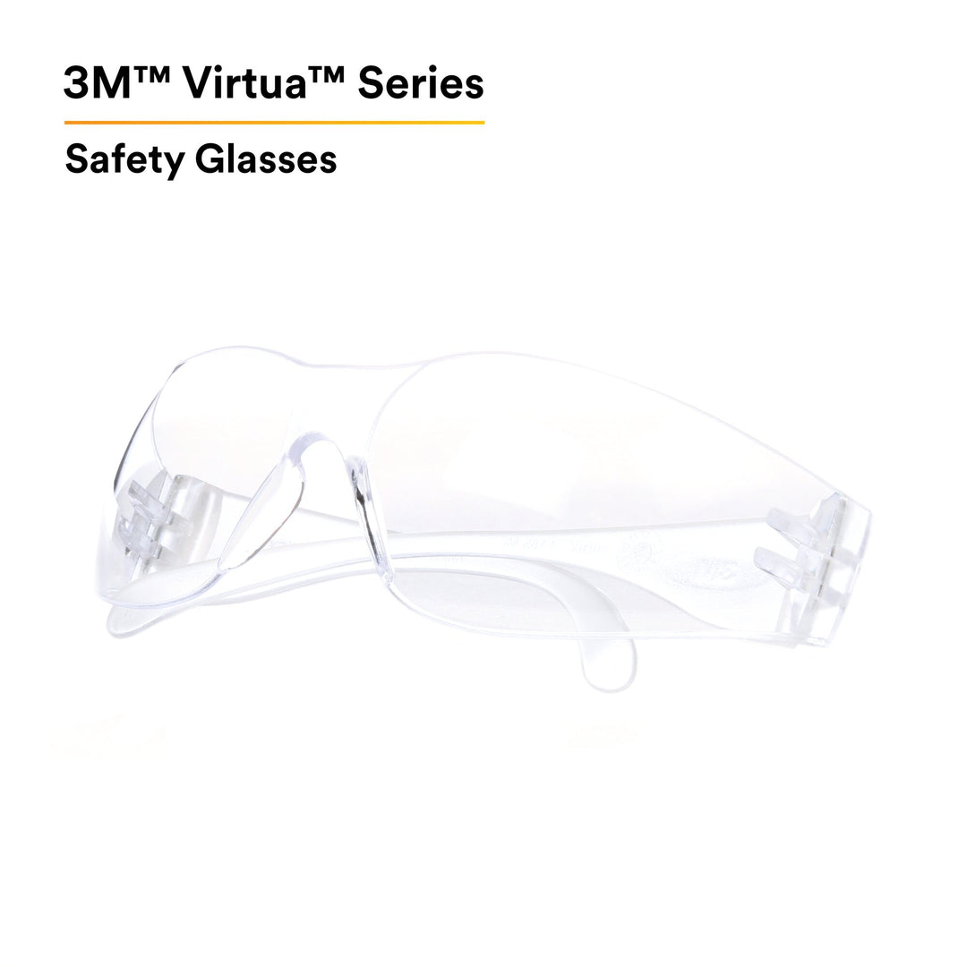 3M Virtua Protective Eyewear 11228-00000-100 Clear Uncoated Lens