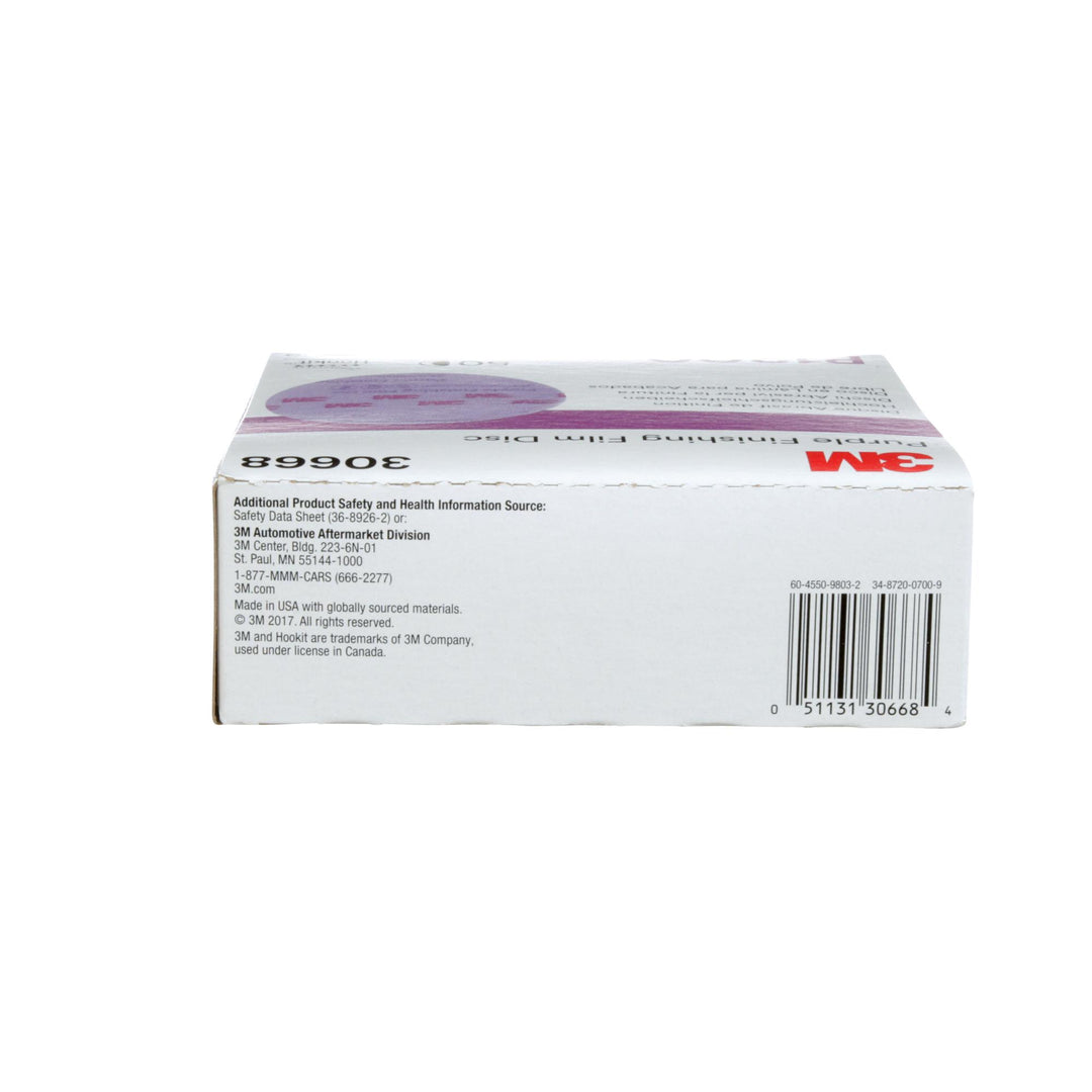3M Hookit Purple Finishing Film Abrasive Disc 260L, 30668, 6 in,
P1200