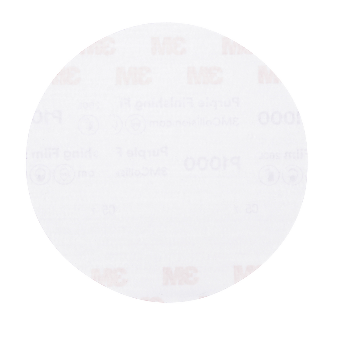 3M Hookit Purple Finishing Film Abrasive Disc 260L, 30669, 6 in,
P1000