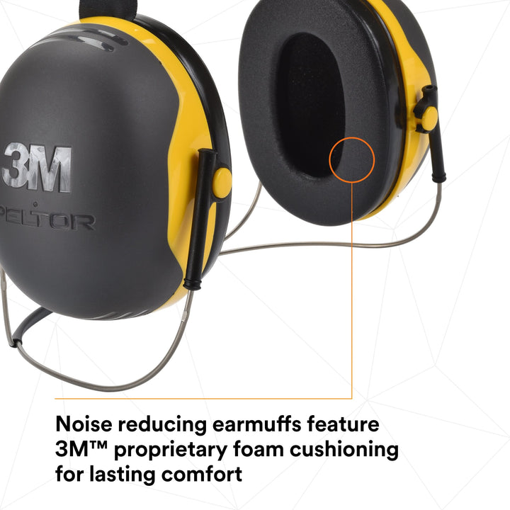 3M PELTOR X2 Earmuffs X2B, Behind-the-Head
