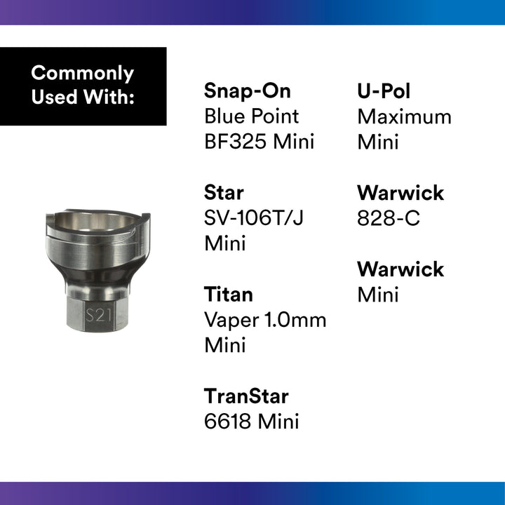 3M PPS Series 2.0 Adapter, 26105, Type S21, 14 mm Female, 1.0 mmThread