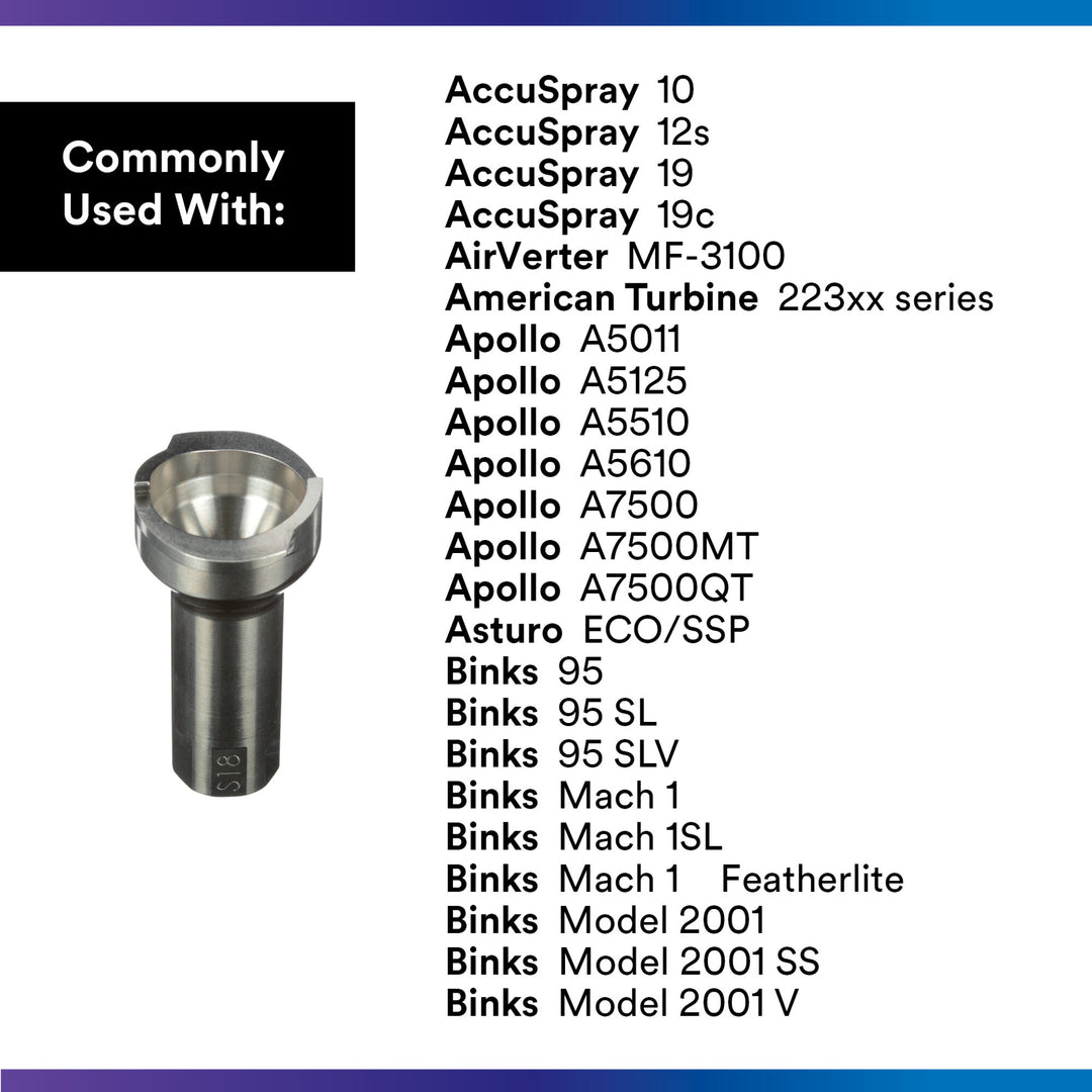 3M PPS Series 2.0 Adapter, 26054, Type S18, 3/8 Female, 18 Thread NPS