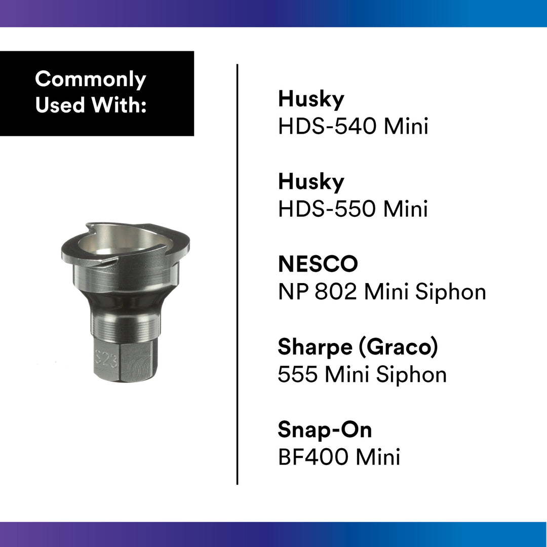 3M PPS Series 2.0 Adapter, 26109, Type S23, 1/4 Female, 18 Thread NPS