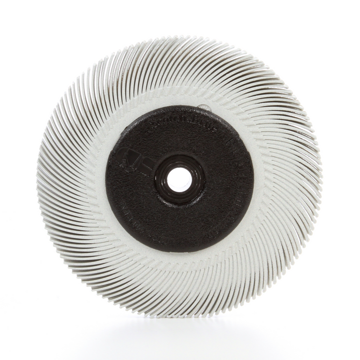 Scotch-Brite Radial Bristle Brush, 6 in x 7/16 in x 1 in 120 with
Adapter