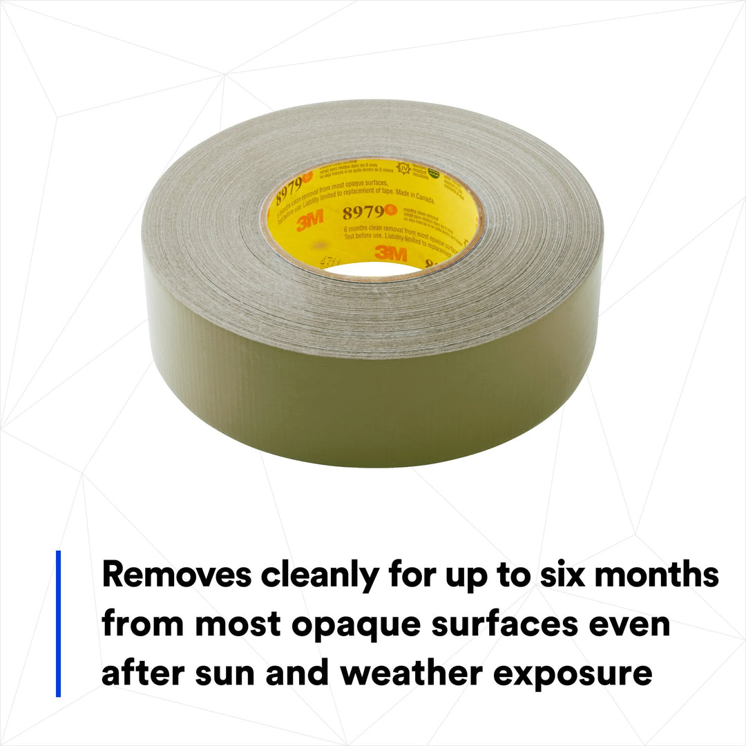 3M Performance Plus Duct Tape 8979, Olive, 48 mm x 55 m, 12.1 mil